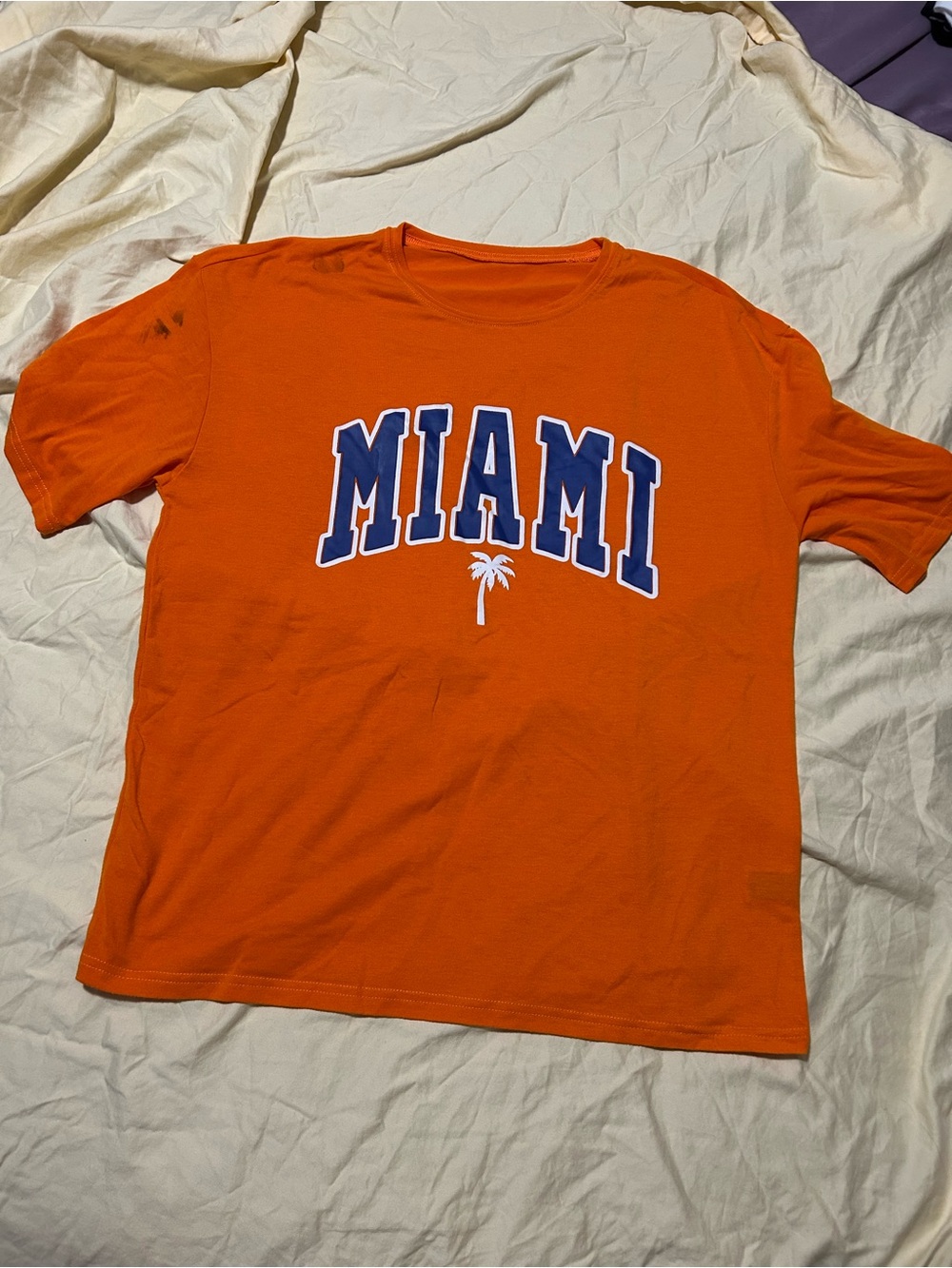 Miami Graphic Tee - Orange